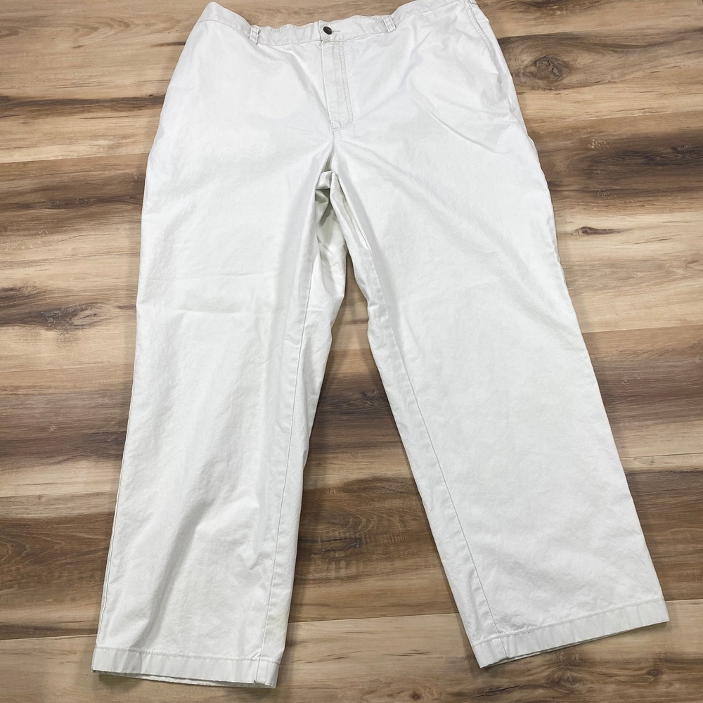 L.L. Bean Chino Pants Mens 38x30 Heritage 100% Cotton Straight Leg Comfort Waist